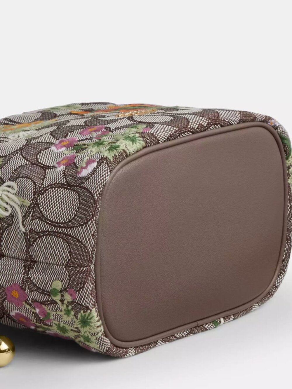 COACH CDZ94 Faye Mini Drawstring Bag Signature Jacquard Floral Embroidery NWT - Picture 16 of 16